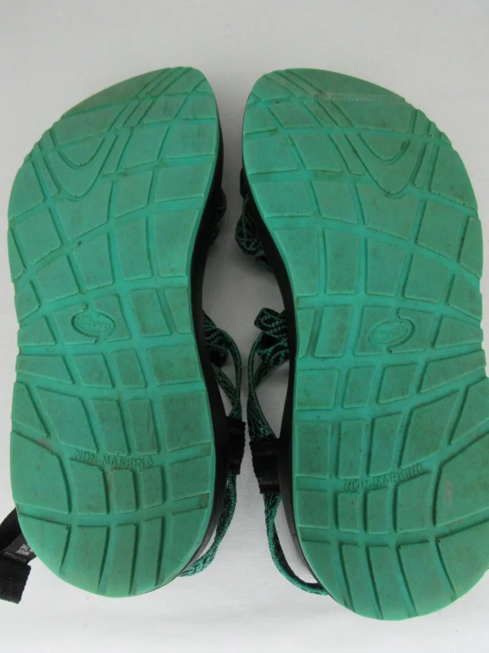 Chaco Green ZX/3 Strappy Sport Sandal Women's 6 Made in USA - Picture 7 of 9